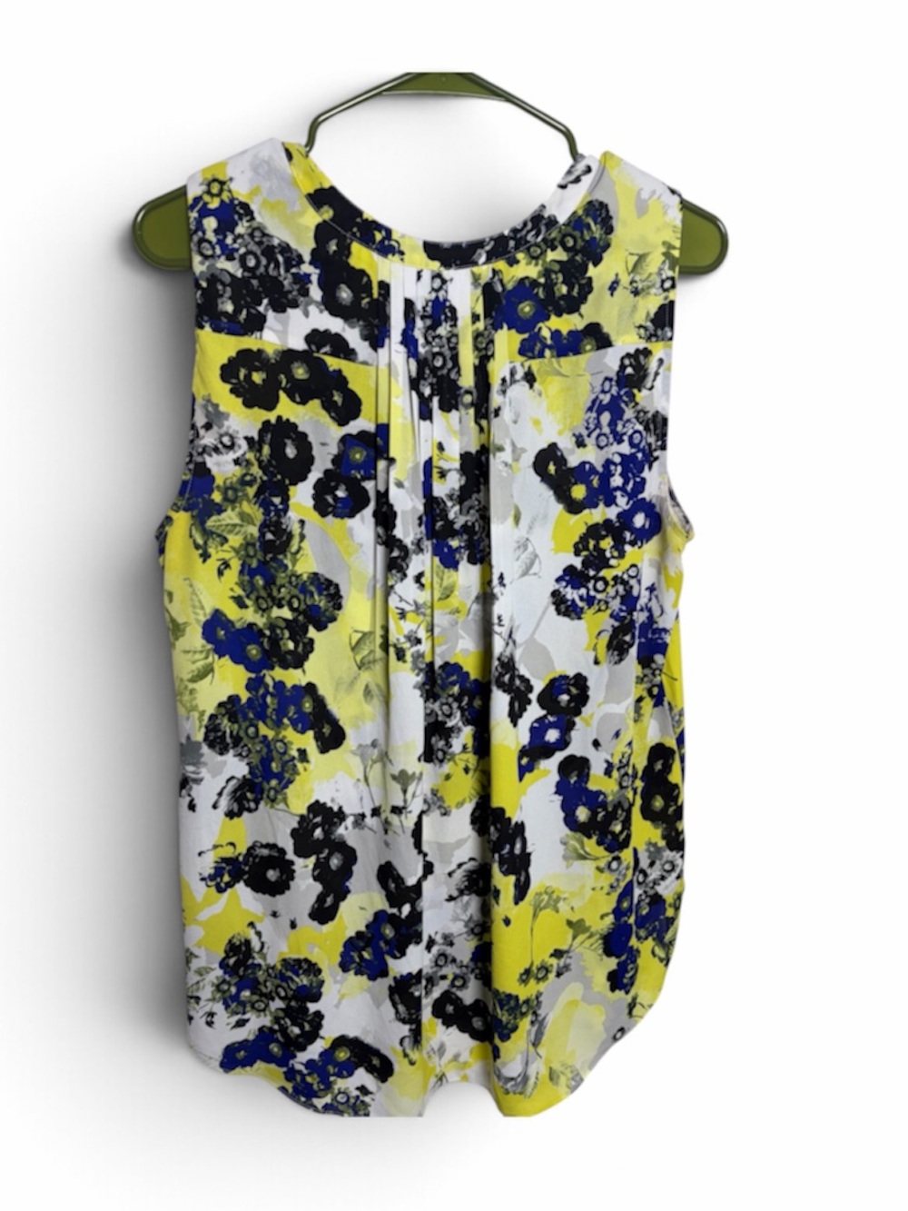 NYDJ Yellow, Blue & Black Floral Sleeveless Camisole